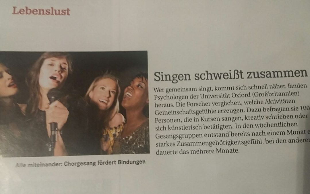 Zusammen Musik machen verbindet!